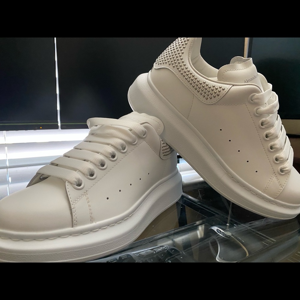 AlexanderMcQueen Leather Studded Oversized Sneaker